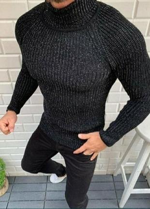 Теплый мужской свитер разные цвета