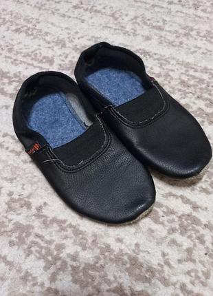 Утепленные кожаные чешки