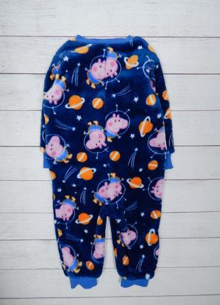 Теплий комбінезон/піжама mothercare  джордж у космічній тематиці для хлопчика 12-18 міс.4 фото