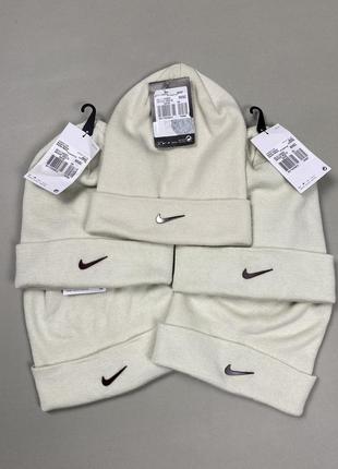 Зимова шапка nike nsw beanie cuffed swoosh cw6324-030