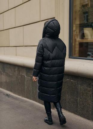 Зимняя женская черная куртка5 фото