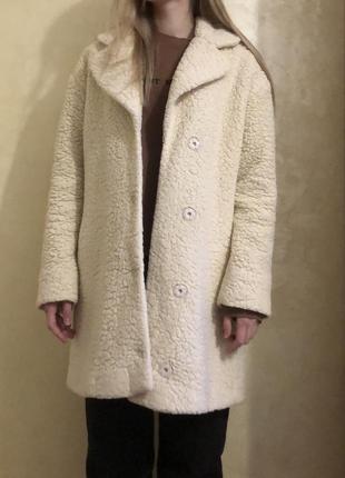 Зимнее пальто, шубка тедди овчина эко1 фото