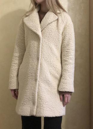 Зимнее пальто, шубка тедди овчина эко2 фото
