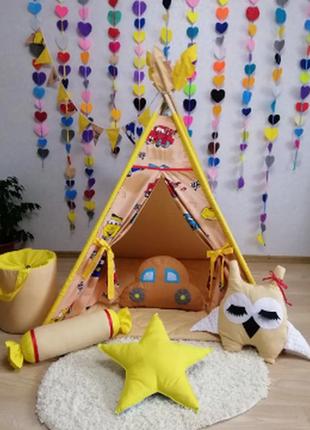 Вигвам для детей " маккуин "  полный  набор  новинка 2023 !