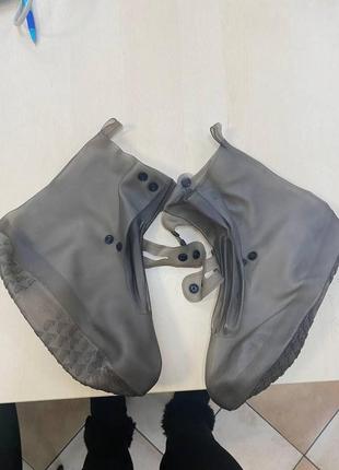 Тактичні бахили водонепроникні. чохли на взуття для захисту від дощу, снігу та бруду3 фото