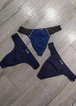 48/l, германия! брендовые  мужские стринги, хлопок, новые