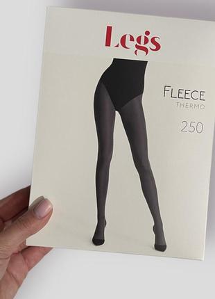 Черные однотонные колготы колготки legs теплые на флисе флис зимние термо 250 ден den s m l xl 2 3 5