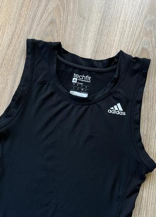 Женская компрессионная майка компресионка adidas techfit compression3 фото