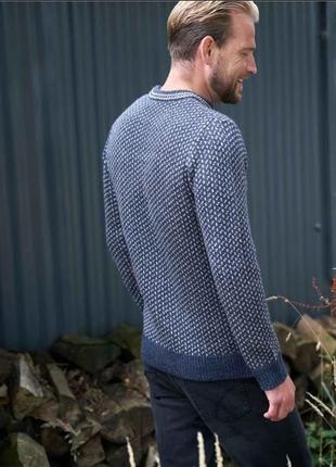 Шикарный темно-синий свитер/пуловер/джемпер woolovers. оригинал. англия.3 фото