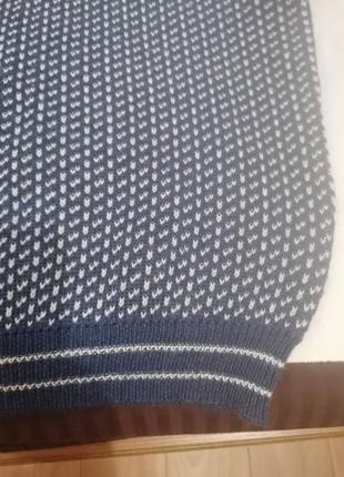 Шикарный темно-синий свитер/пуловер/джемпер woolovers. оригинал. англия.7 фото