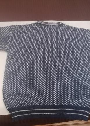 Шикарный темно-синий свитер/пуловер/джемпер woolovers. оригинал. англия.8 фото