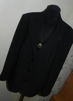 Офисный,чёрный жакет-пиджак с карманами,большого размера,сост.нового,gerry weber2 фото