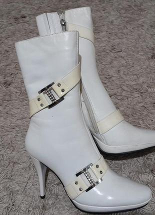 Чоботи натуральна шкіра, хутро 35р