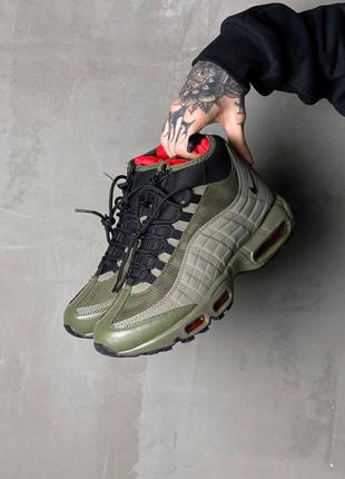 Nike air max 95 sneakerboot green2 фото