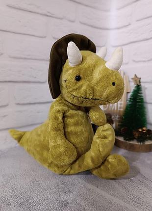 Мягкая игрушка динозавр jellycat triceratops

трицератопс7 фото