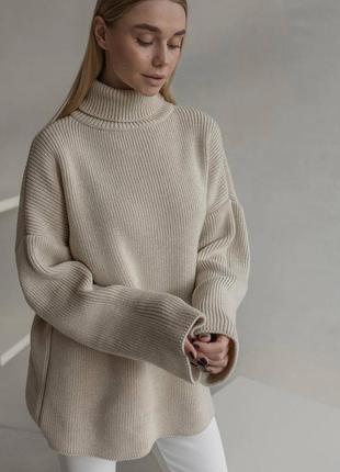 Теплый женский свитер оверсайз 
•мод# 2228 фото