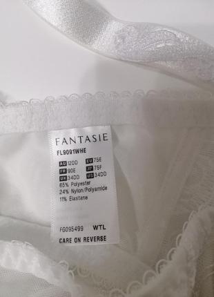 Белый кружевной комплект белья на большую грудь fantasie 75e/xs7 фото