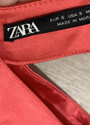 Платье, платье атласное, платье в бельевом стиле zara, платье атласное zara4 фото