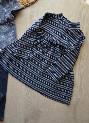 Тепле плаття з довгим рукавом next колекція 1/2017, 9-12мес. 74-80см