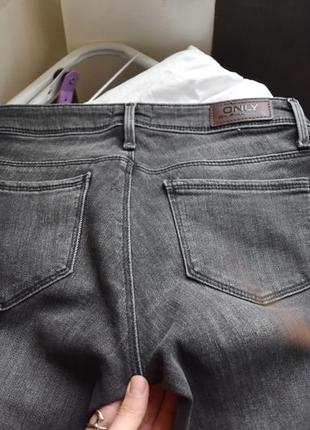 Темно-серые джинсы скинны низкой посадки only4 фото