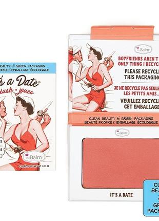 Thebalm it's a date blush розово-персиковые румяна