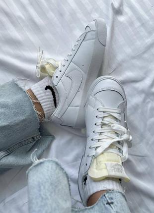 Nike blazer low white кеды кроссовки3 фото