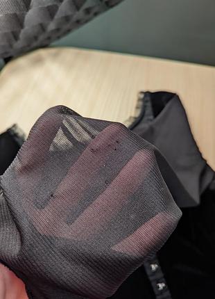 Блуза черная петли бархат сетка кофта блузка готическая викторианская7 фото