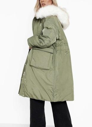 Жіночий пуховик парка пальто з капюшоном3 фото
