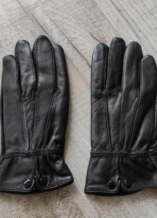 Кожаные женские перчатки/ размер xl.1 фото