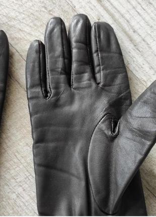 Кожаные женские перчатки/ размер 73 фото