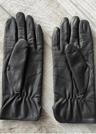 Кожаные женские перчатки/ размер 72 фото