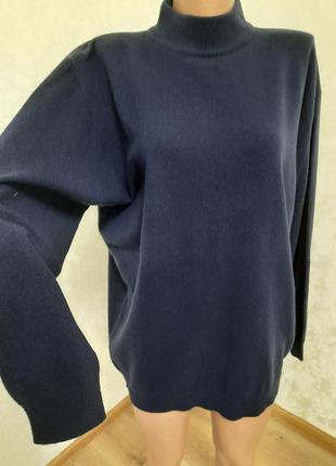 Нежный кашемировый свитер гольф полугольф большой размер unisex2 фото