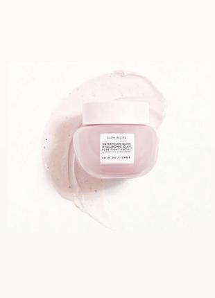 Маска для лица с гиалуроновой и bha/pha-кислотами - glow recipe watermelon glow hyaluronic clay pore-tight facial mask