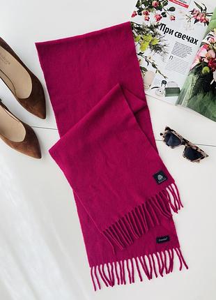 Италия тонкая шерсть, шарф 🧣 фуксия 💓