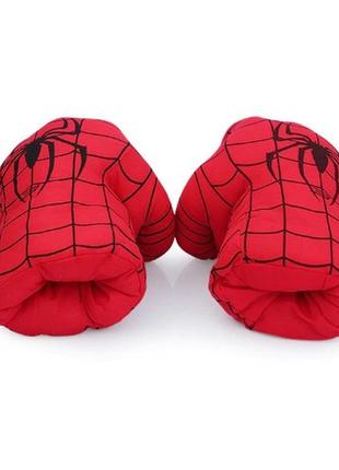 Величезні м'які рукавички у вигляді кулаків людини павука. дитячі рукавички spider man 22 см3 фото