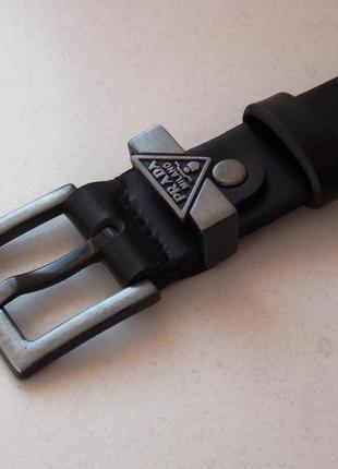 Чорний жіночий шкіряний пояс ремінь в коробці3 фото