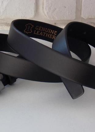 Чорний жіночий шкіряний пояс ремінь в коробці4 фото