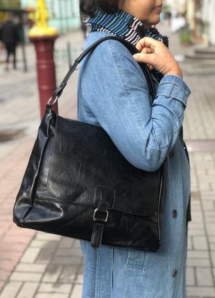 Классическая сумка женская черная jessica bags3 фото