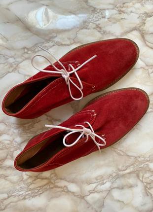 Червоні кеді замша весняні