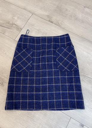 Стильная терплю юбка шерсть 100%