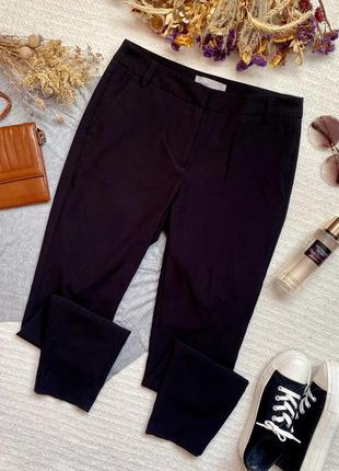 Классические зауженные брюки черного цвета, классические зауженные брюки чёрного цвета1 фото
