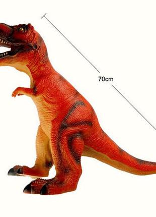 Динозавр игрушка большой динозавр тирекс resteq t rex 650x450 мм оранжевый2 фото