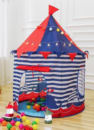 Игровая палатка resteq. палатка для детской комнаты. складная палатка для детей. игровой домик1 фото