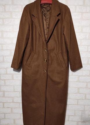 Пальто двубортное, демисезонное, со шлицой8 фото