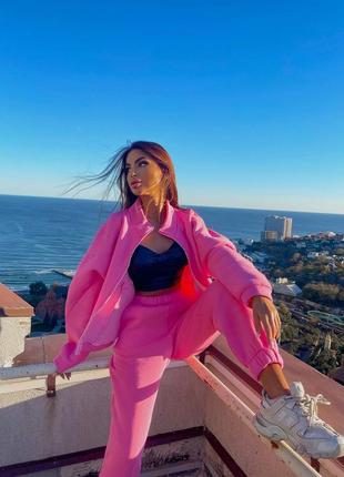 Теплий спортивний костюм на флісі штани і кофта на блискавці