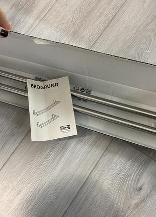 Ikea brogrund брогрунд штанга для рушника, нержавіюча сталь, 67 см5 фото