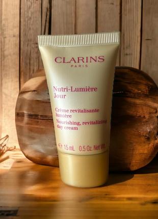 Clarins nutri-lumière day cream денний омолоджувальний крем 15ml