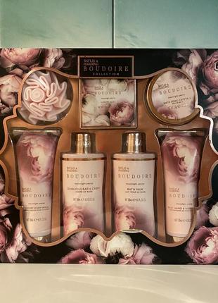 Величезний подарунковий набір для тіла baylis & harding boudoire півонія moonlight peony з 7 продуктів