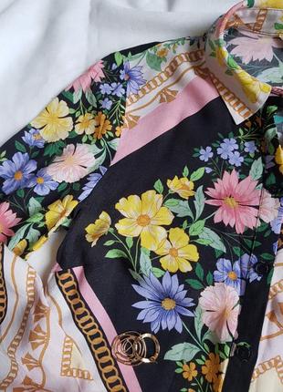 🔥сукня сорочка міді у квітковий принт від miss selfridge3 фото