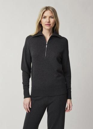 Ralph lauren tommy hilfiger massimo dutti базовый свитер гольф зоп кофта водолазка с мужского плеча шерсть шерсть шерсть шерсть меринос графит